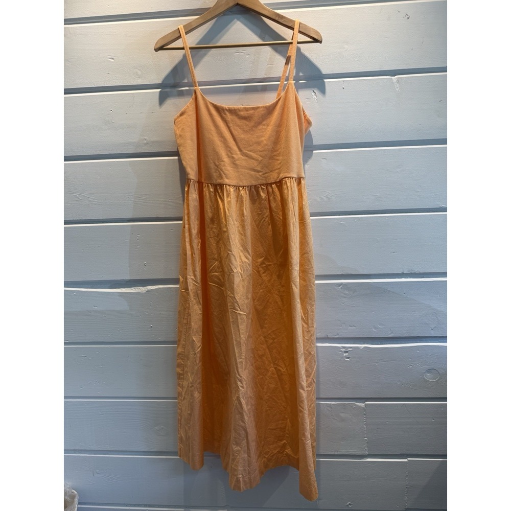 PEACH MAXI COTTON SUNDRESS, Old Navy - Size XL, empire waist, fit & flare